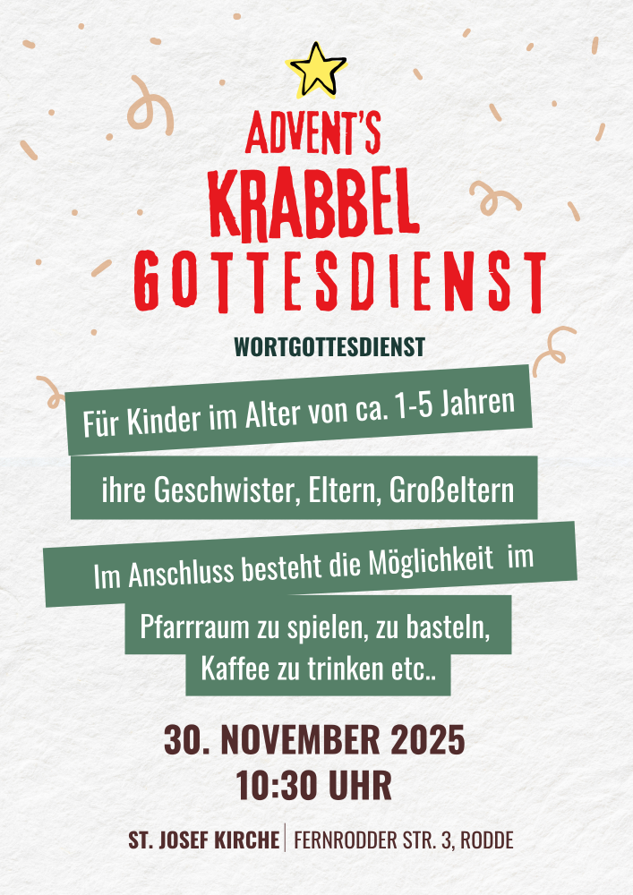 Krabbelgottesdienst 30.11.2025 Advent