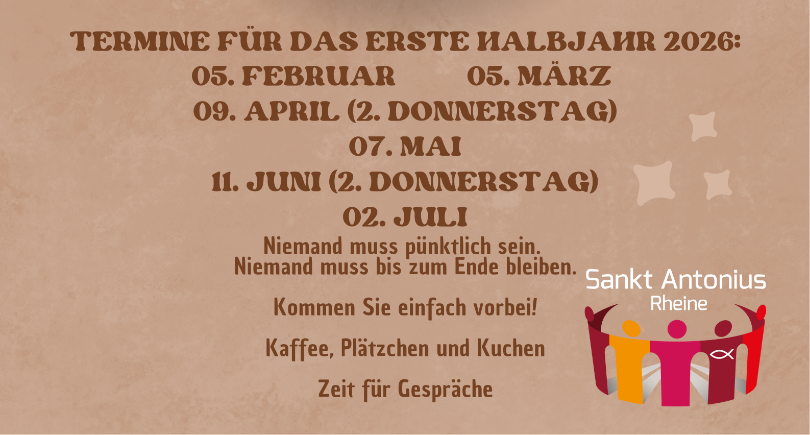 Flyer 1. Halbjahr 2026 Termine