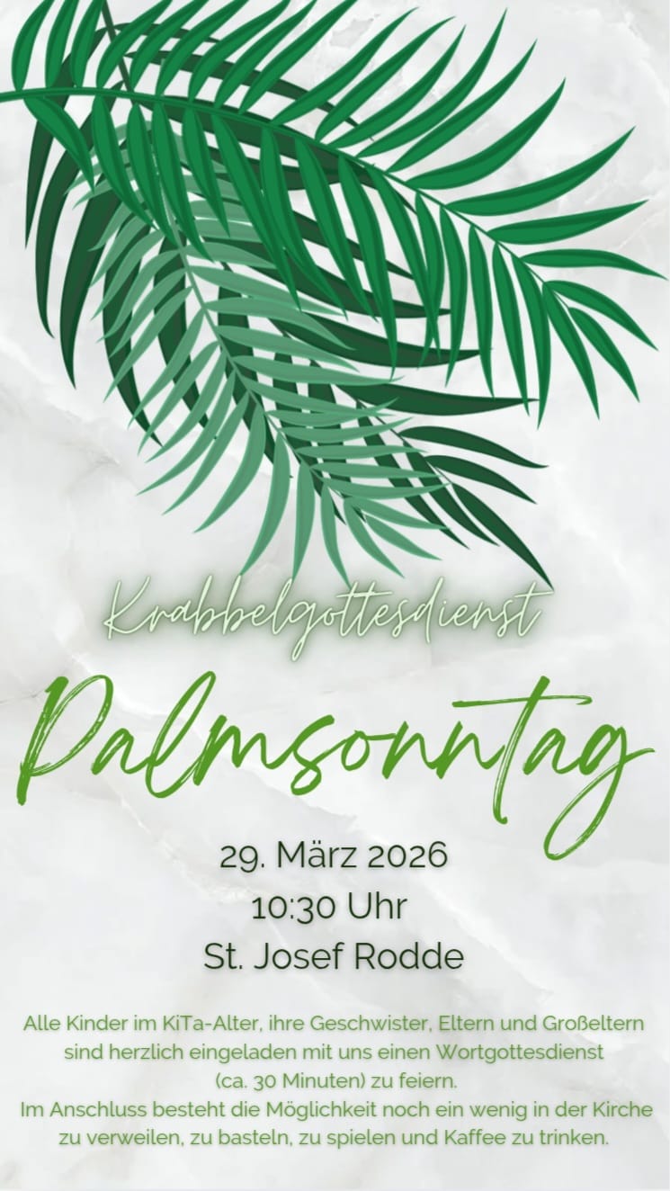 Palmsonntag Rodde 2026