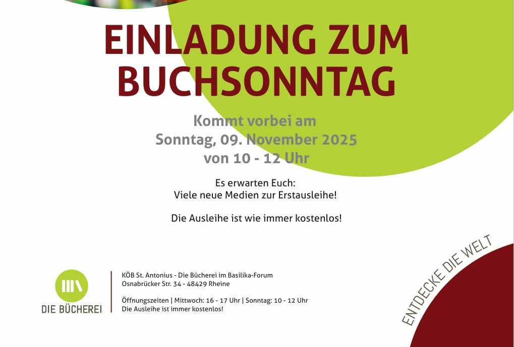Buchsonntag 2025 2