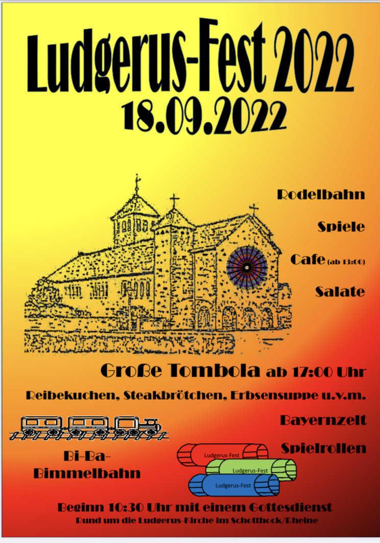 Save the Date Ludgerusfest am 18.09.2022